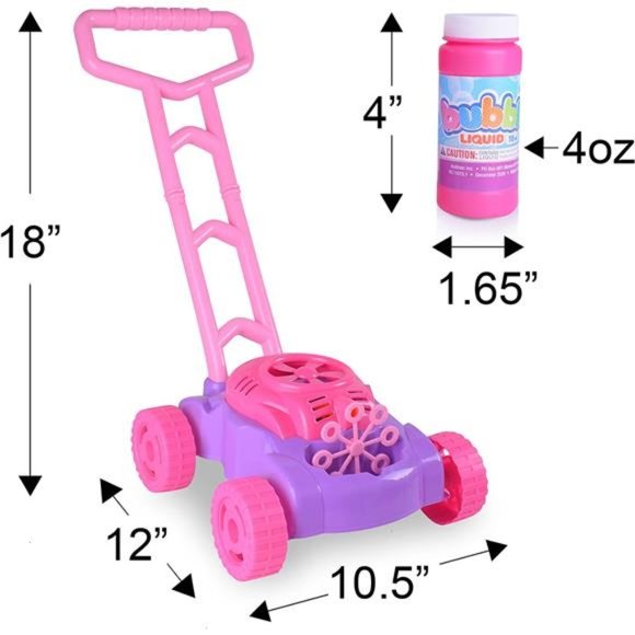 Bubble Lawn Mower for Toddlers | Electronic Bubble Blower Machine | Fun Bubbles - Picture 6 of 6